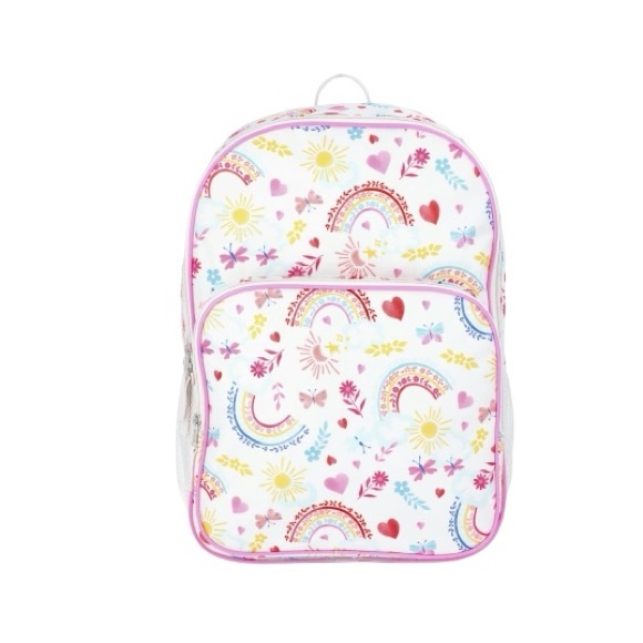 Wonder Nation Backpack Floral and Rainbow Design - Picture 1 of 7